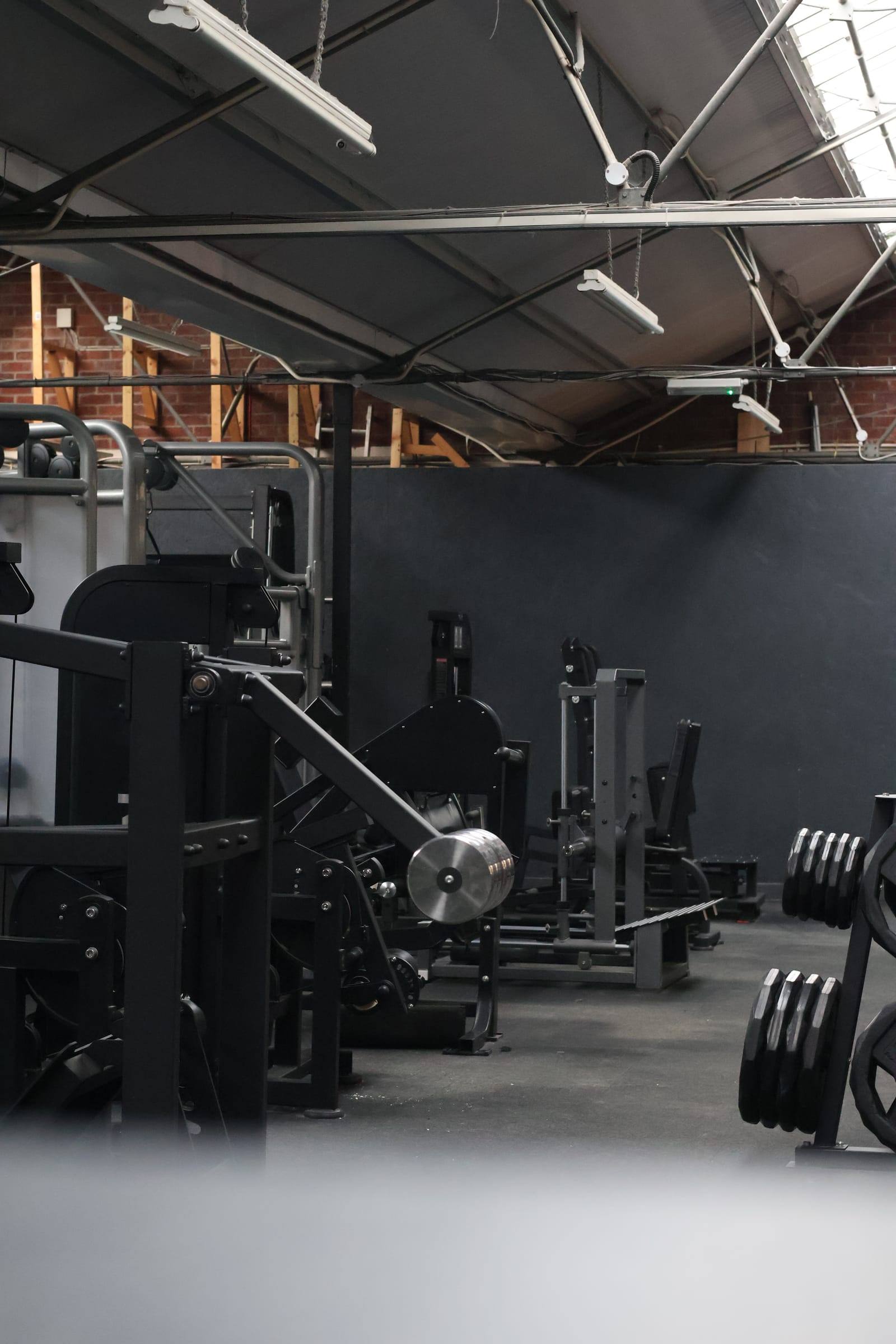 Cable station and weight stack at Base Gym Bristol