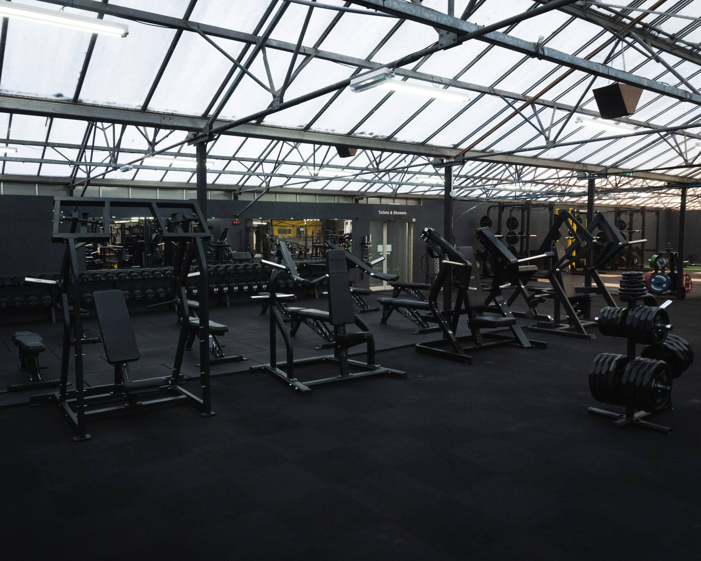Plate-loaded and selectorised machines spread across the Bristol gym