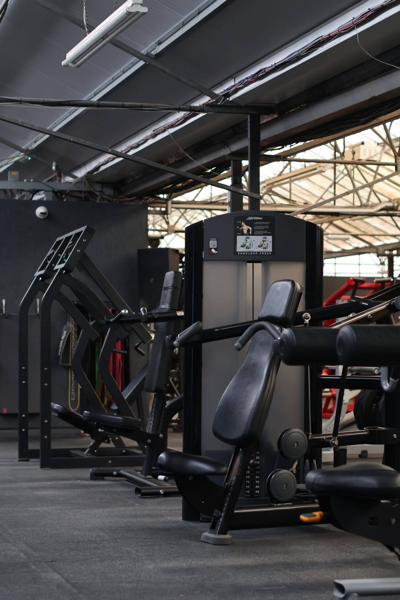 Selectorised resistance machines on the Bristol gym floor